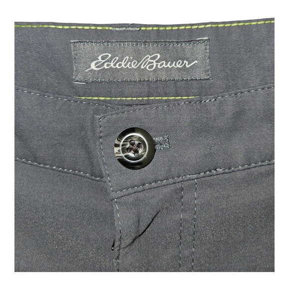 Eddie Bauer Pants Men's 34x30 Gray Slash Pockets Zip Closure Back Pocket - Picture 4 of 10